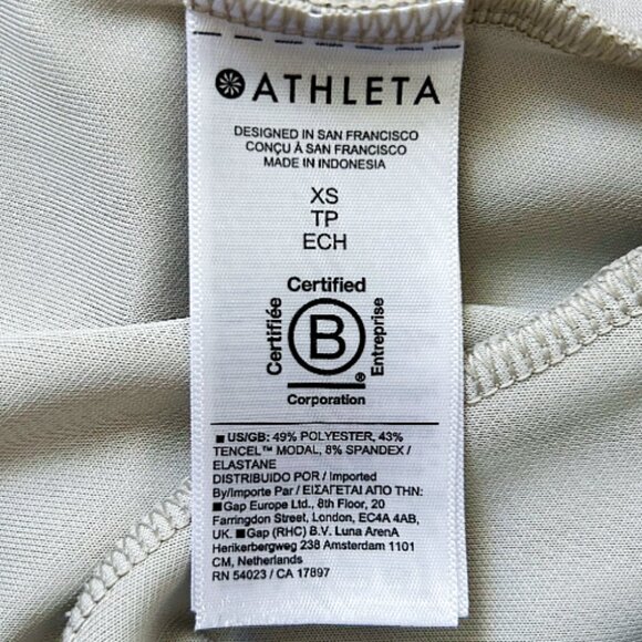 Athleta Seasoft Mid Rise Straight Crop Pant Abalone Beige SOFT Capri XS - Picture 9 of 10